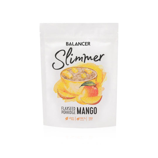 Натуральная льняная каша BALANCER Slimmer с кусочками вяленого манго